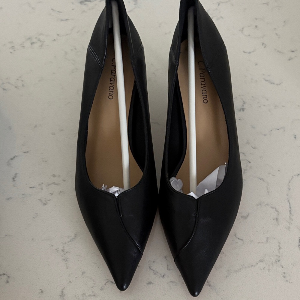 Aldo Paraviano Black Pointed Toe Heels